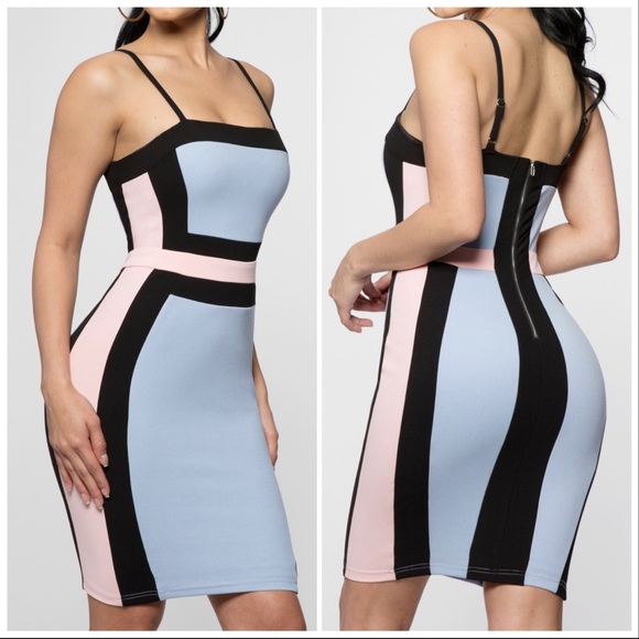 Din & Louie Dresses & Skirts - This is my Moment Colorblock Bodycon